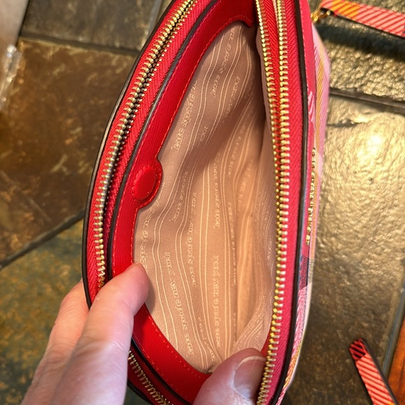 Kate Spade Morgan Museum Plaid Double-Zip Dome Crossbody - Picture 8 of 9